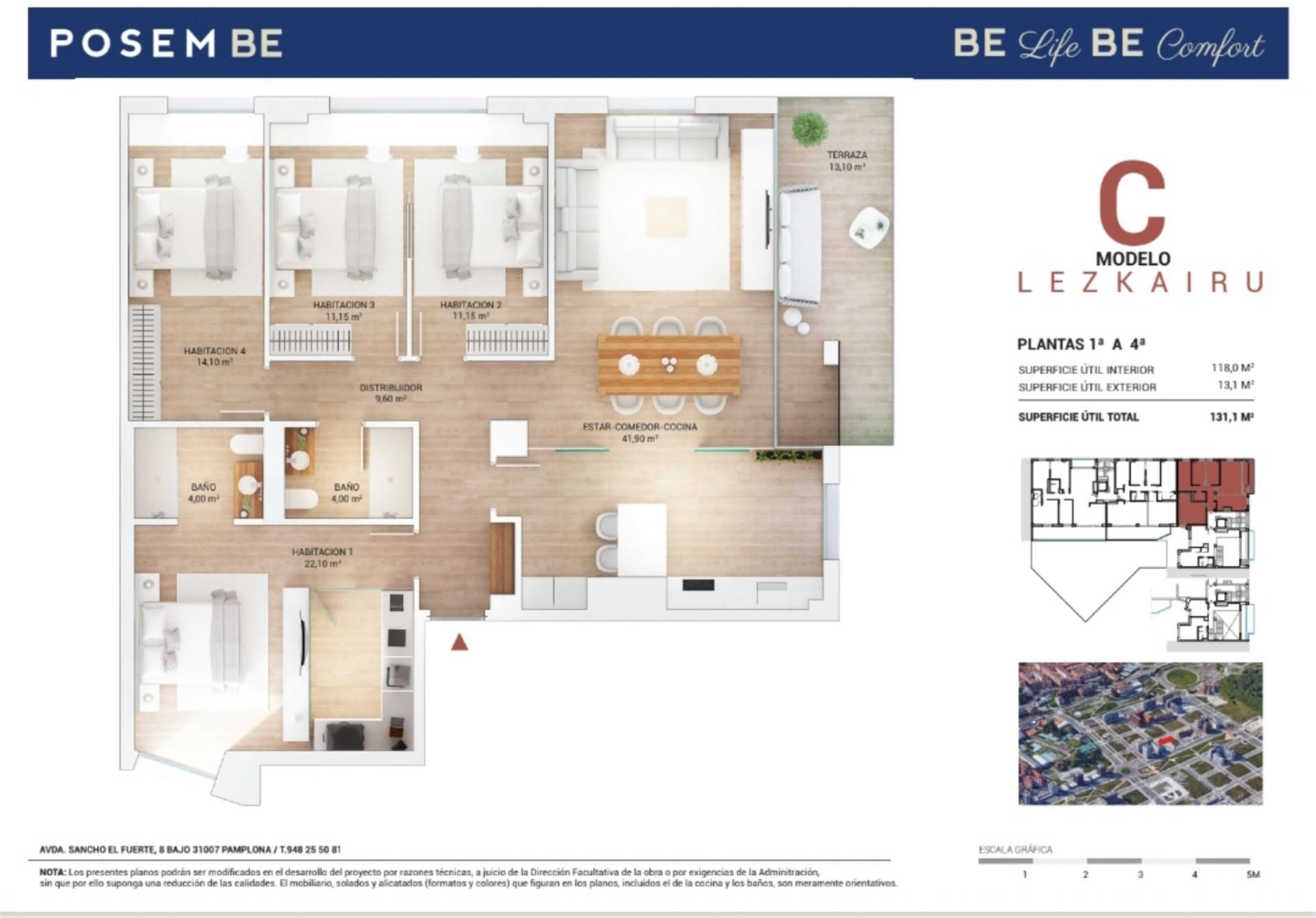 Piso en venta en  Pamplona / Iruña con Parquet, Terraza y Balcón