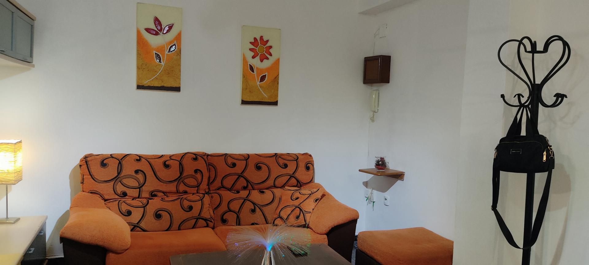 Sala de estar de Piso de alquiler en Málaga Capital con Aire acondicionado, Calefacción y Trastero