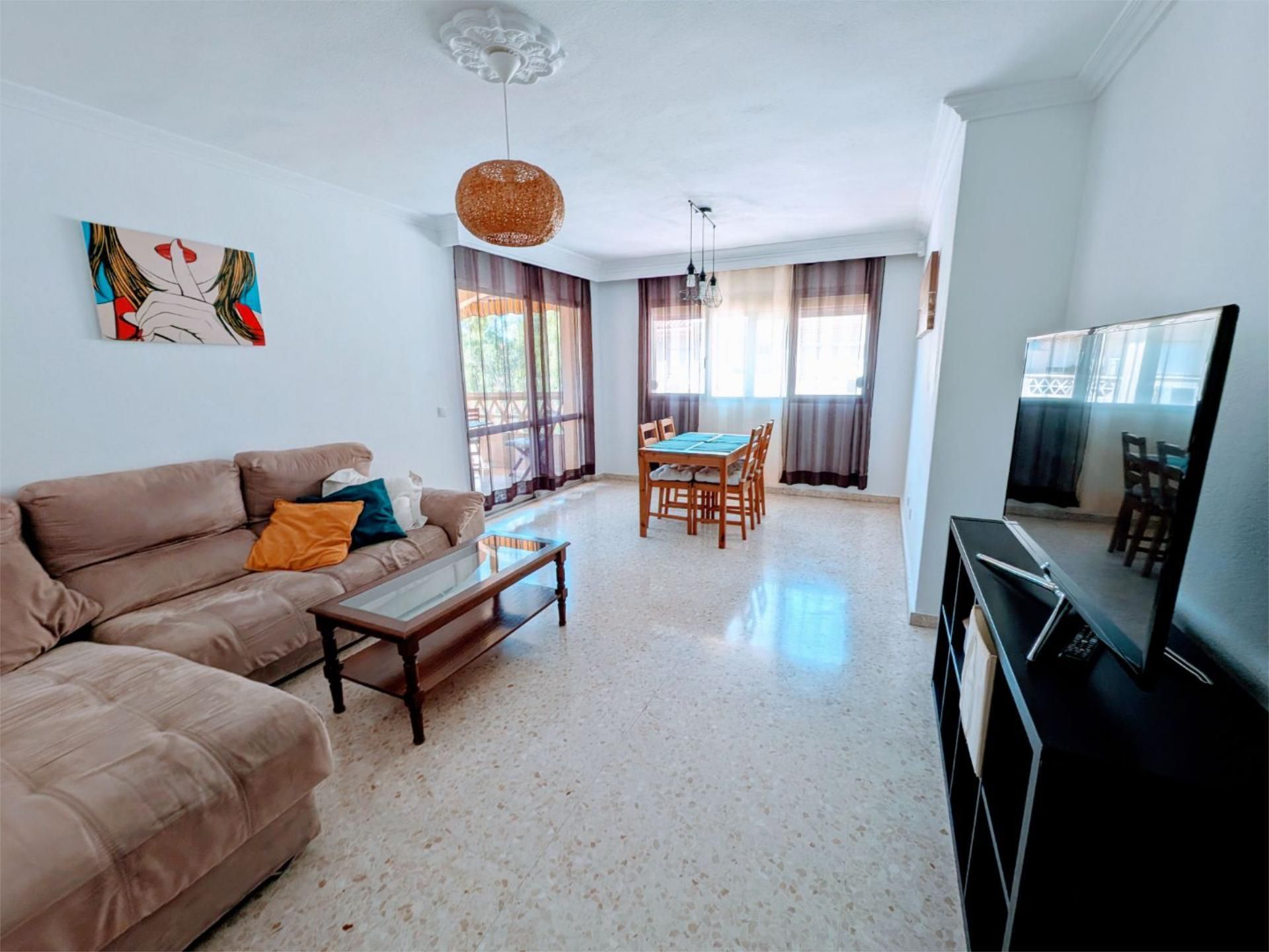 Sala de estar de Piso en venta en Málaga Capital con Terraza, Amueblado y Parking comunitario