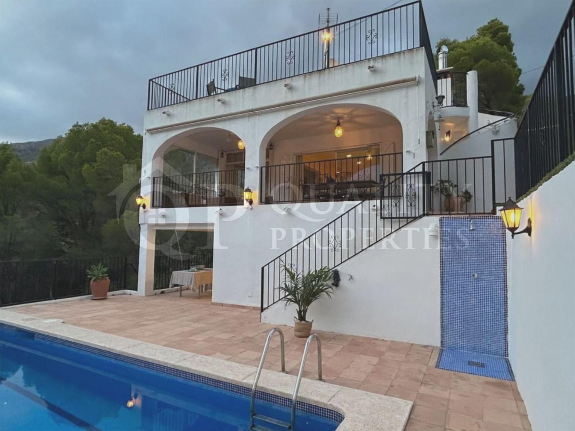 Exterior view of House or chalet for sale in Altea  with Air Conditioner, Terrace and Swimming Pool