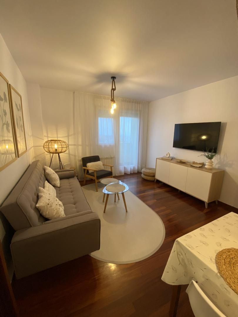 Living room of Flat to rent in Suances  with Heating, Parquet flooring and Terrace