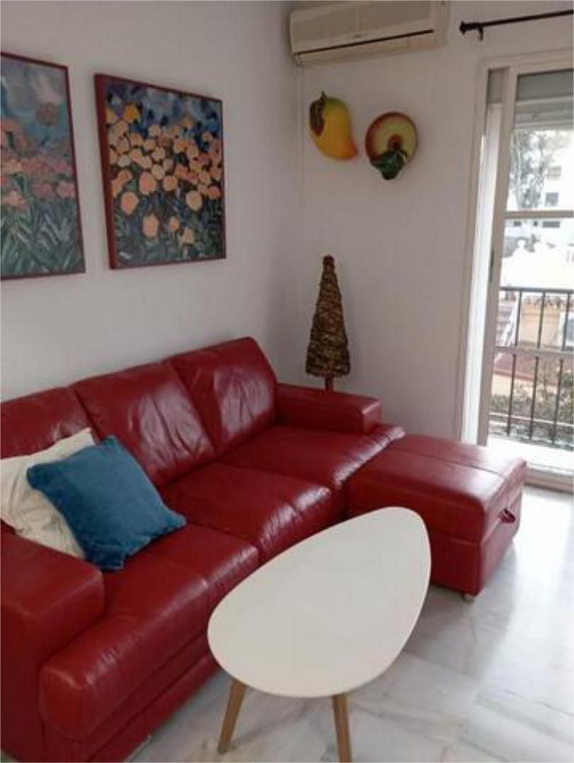 Sala d'estar de Apartament de lloguer en Málaga Capital amb Calefacció, Terrassa i Moblat