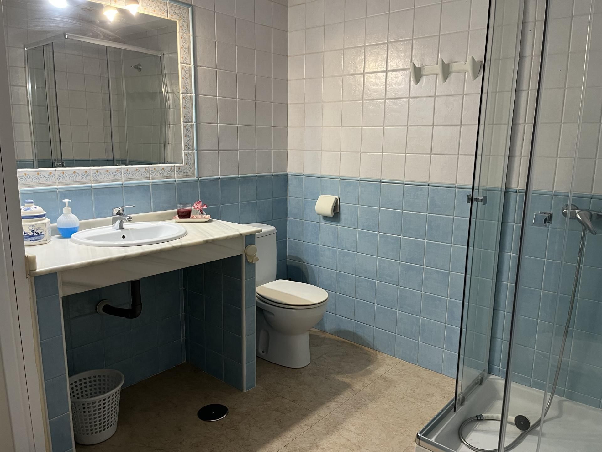Bathroom of Apartment to rent in Los Barrios  with Parquet flooring, Furnished and Balcony