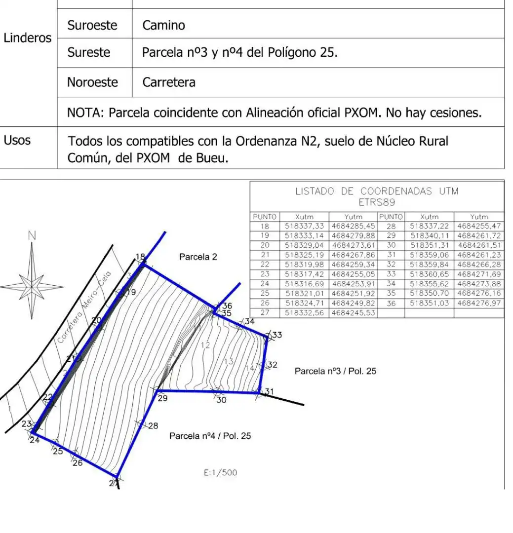 Finca rústica en venta en Bueu