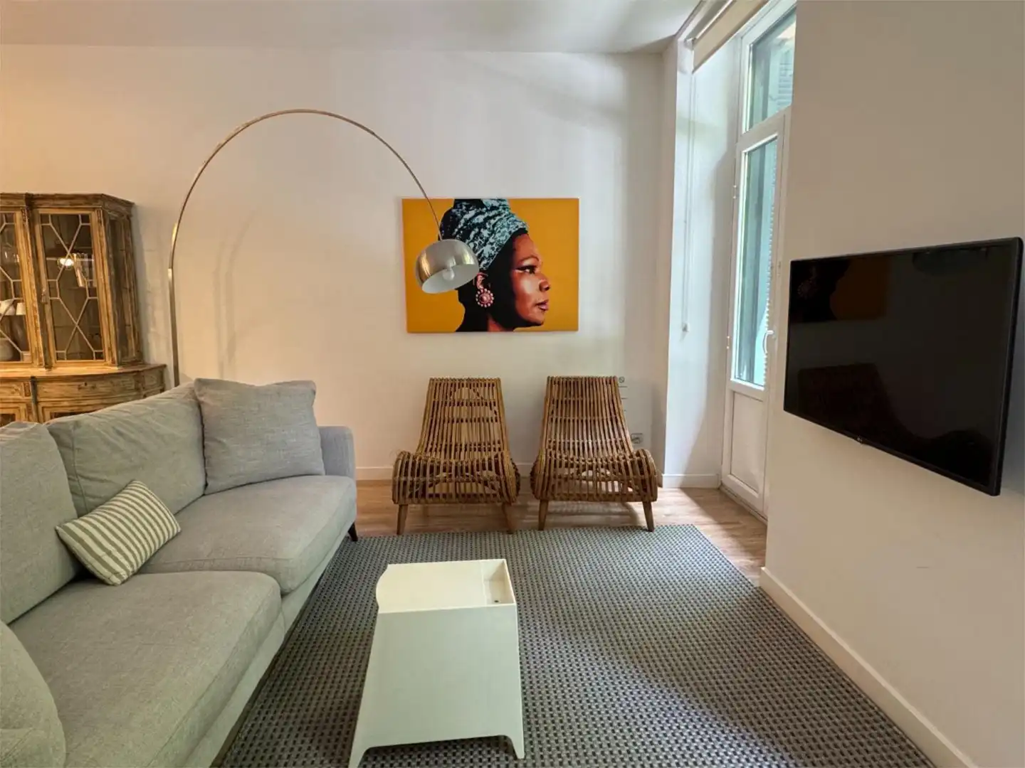 Living room of Flat for rent in Donostia - San Sebastián   with Heating, Parquet flooring and Furnished