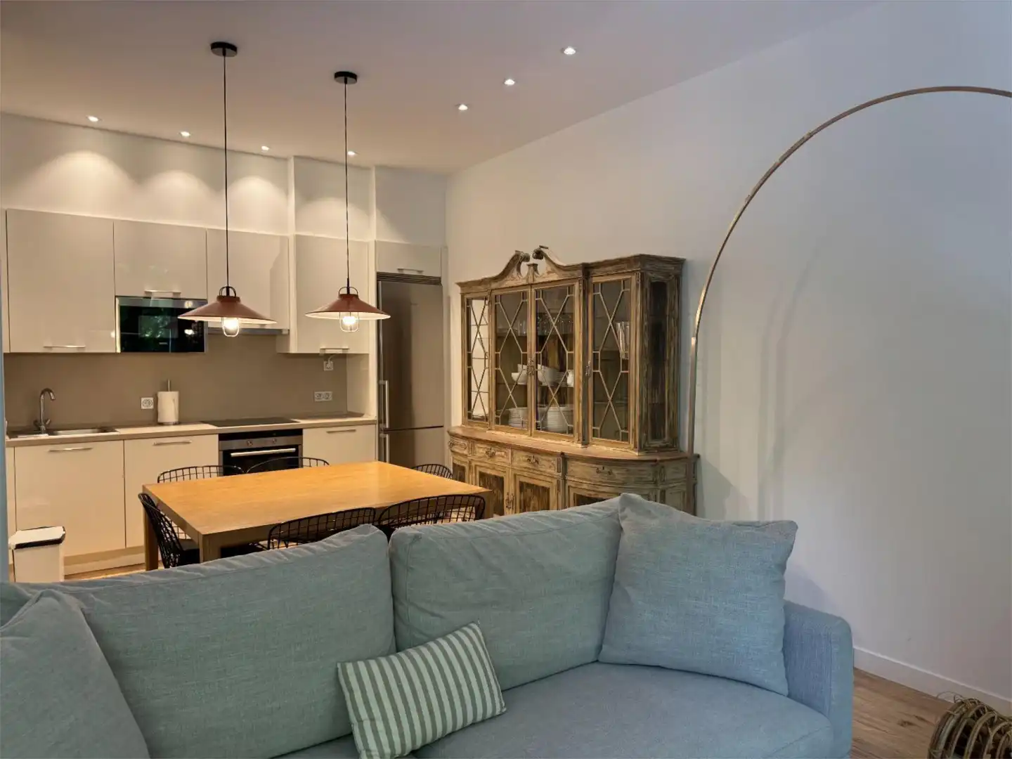 Kitchen of Flat for rent in Donostia - San Sebastián   with Heating, Parquet flooring and Furnished