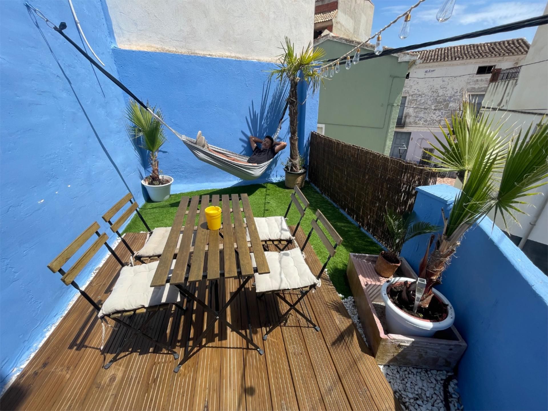 Terrace of Planta baja for sale in Jalance  with Air Conditioner, Heating and Parquet flooring