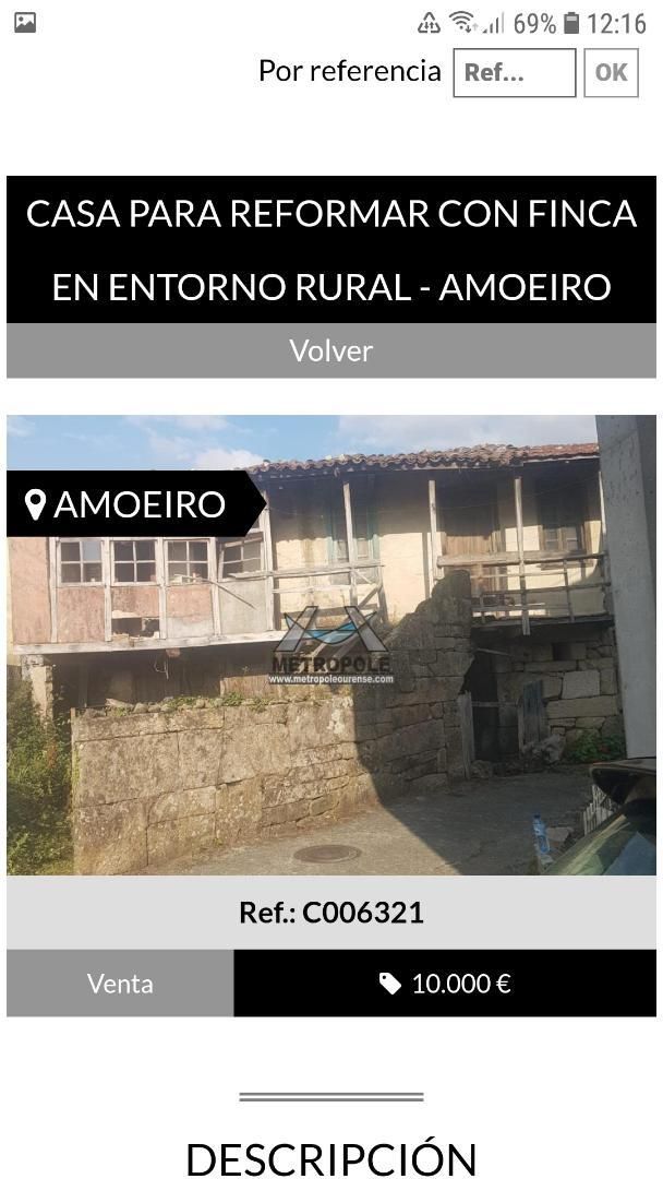 Vista exterior de Planta baixa en venda en Amoeiro amb Jardí privat i Aparcament comunitari