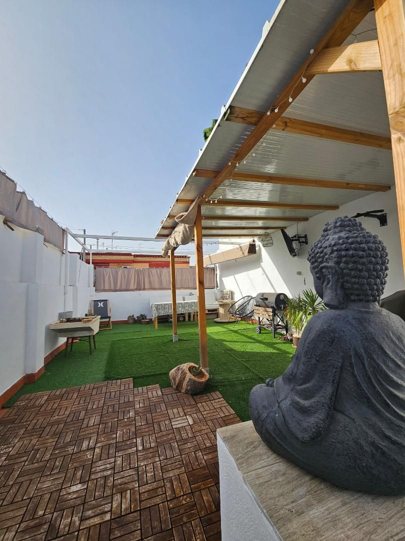 Terrace of Single-family semi-detached for sale in Alcalá de Guadaira  with Private garden, Parquet flooring and Terrace