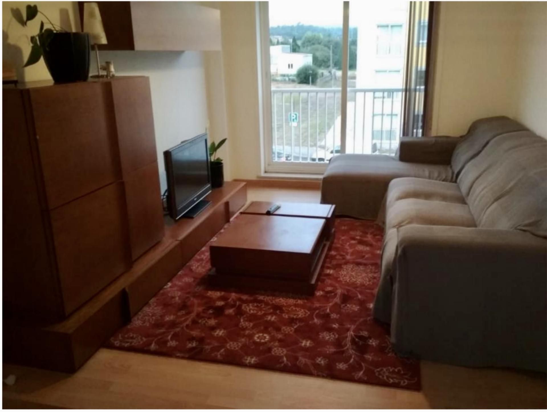 Living room of Flat to rent in Brión  with Heating, Furnished and Balcony