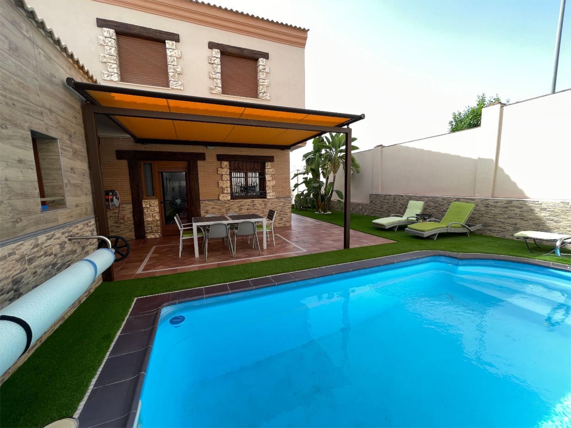 Swimming pool of House or chalet for sale in Los Molares  with Air Conditioner, Terrace and Swimming Pool