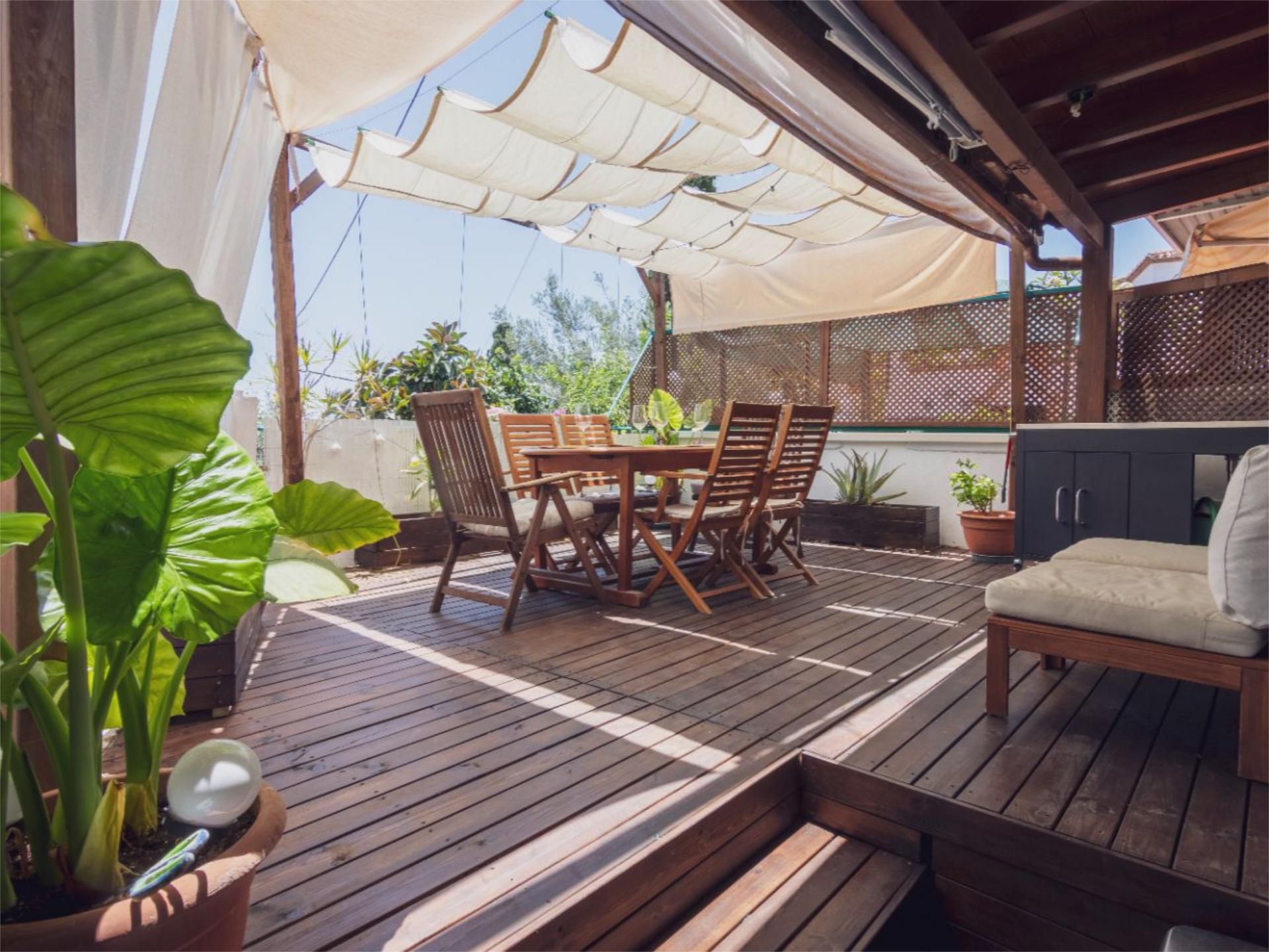 Terrassa de Apartament de lloguer en Rincón de la Victoria amb Aire condicionat i Terrassa
