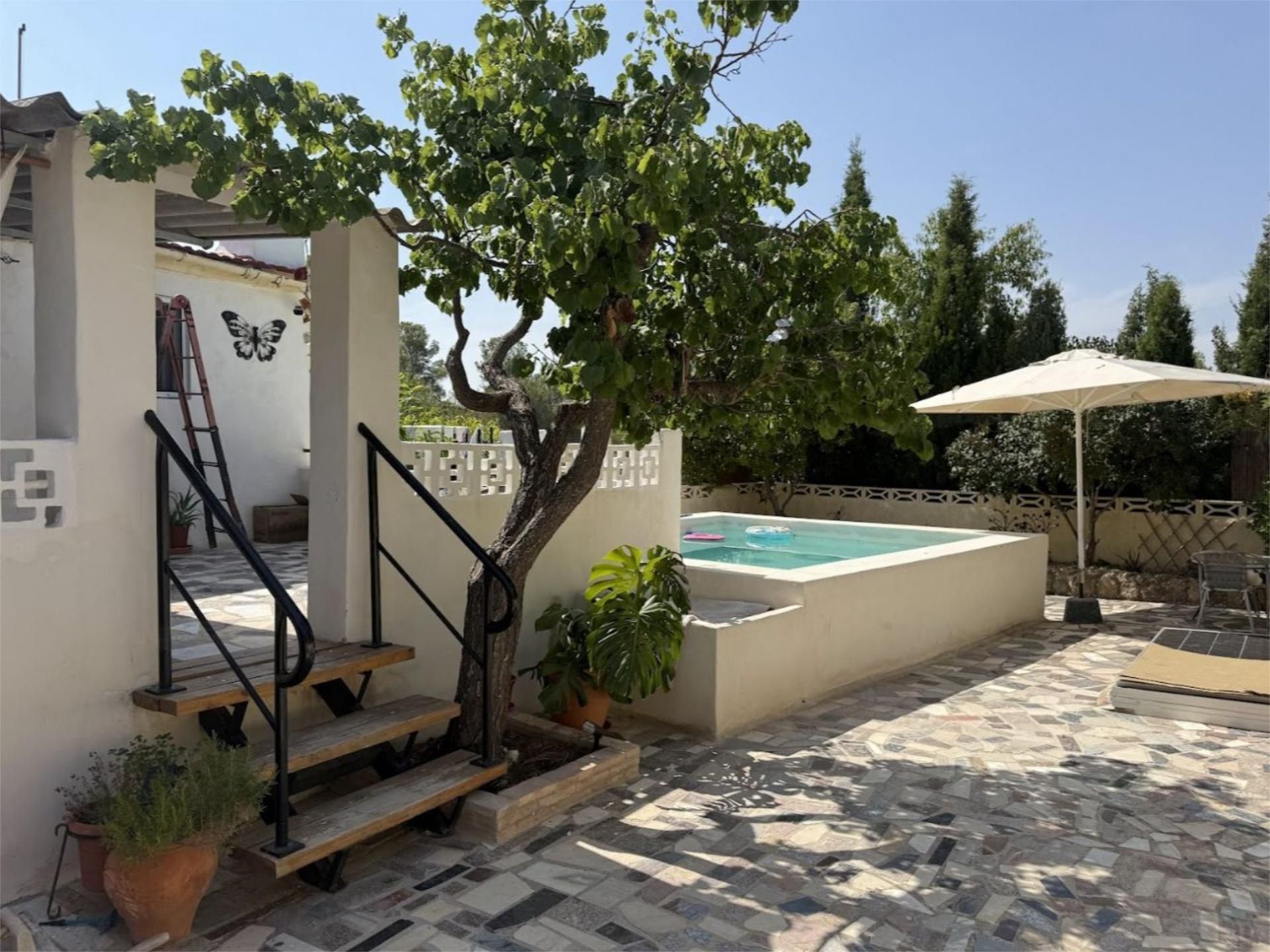 Piscina de Casa o xalet de lloguer en Onil amb Calefacció, Jardí privat i Terrassa