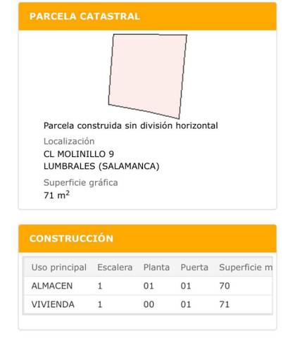 Casa-chalet en Venta en Calle Molinillo, 9 en Lumbrales