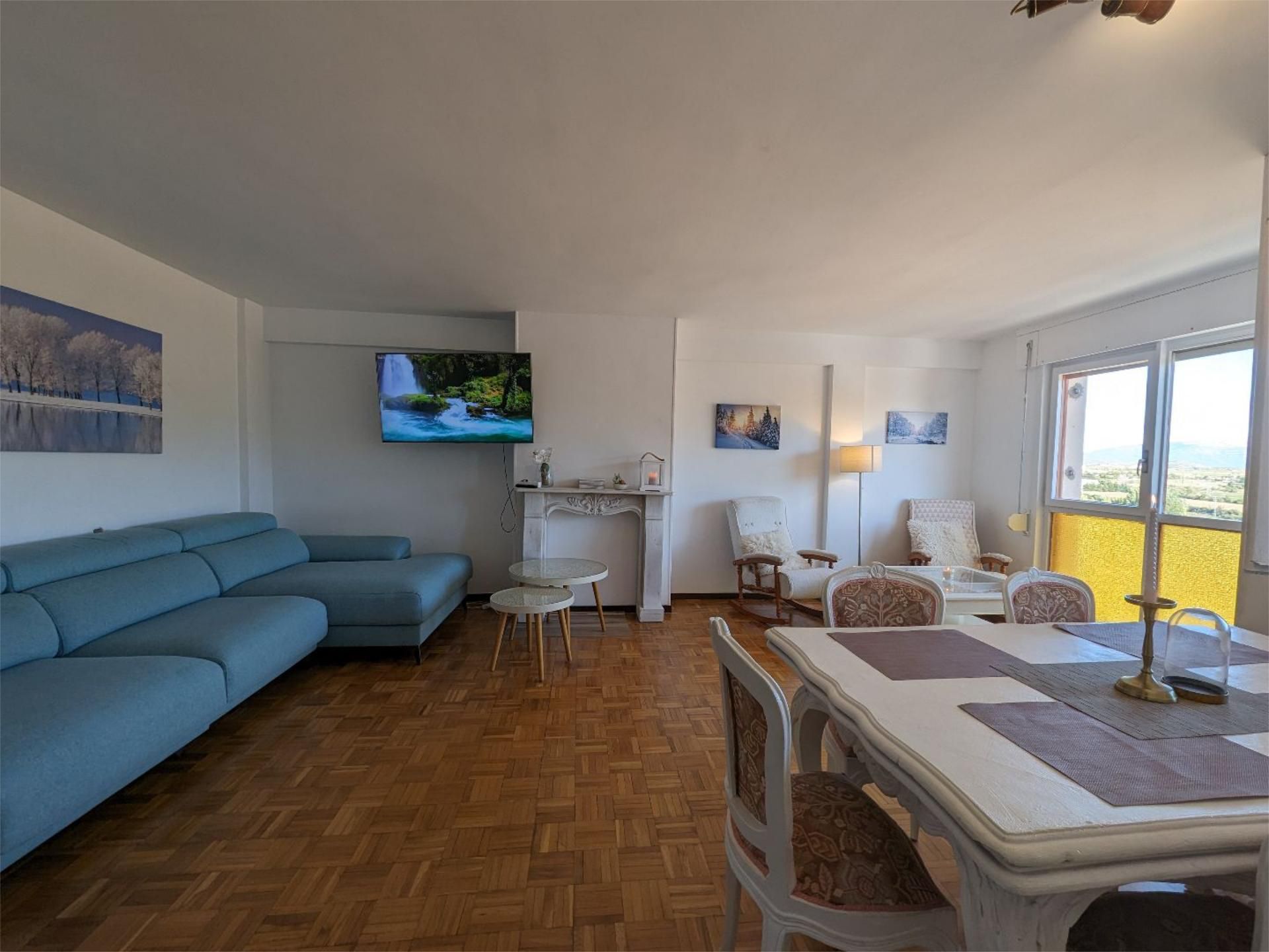 Living room of Flat to rent in Jaca  with Air Conditioner, Heating and Private garden