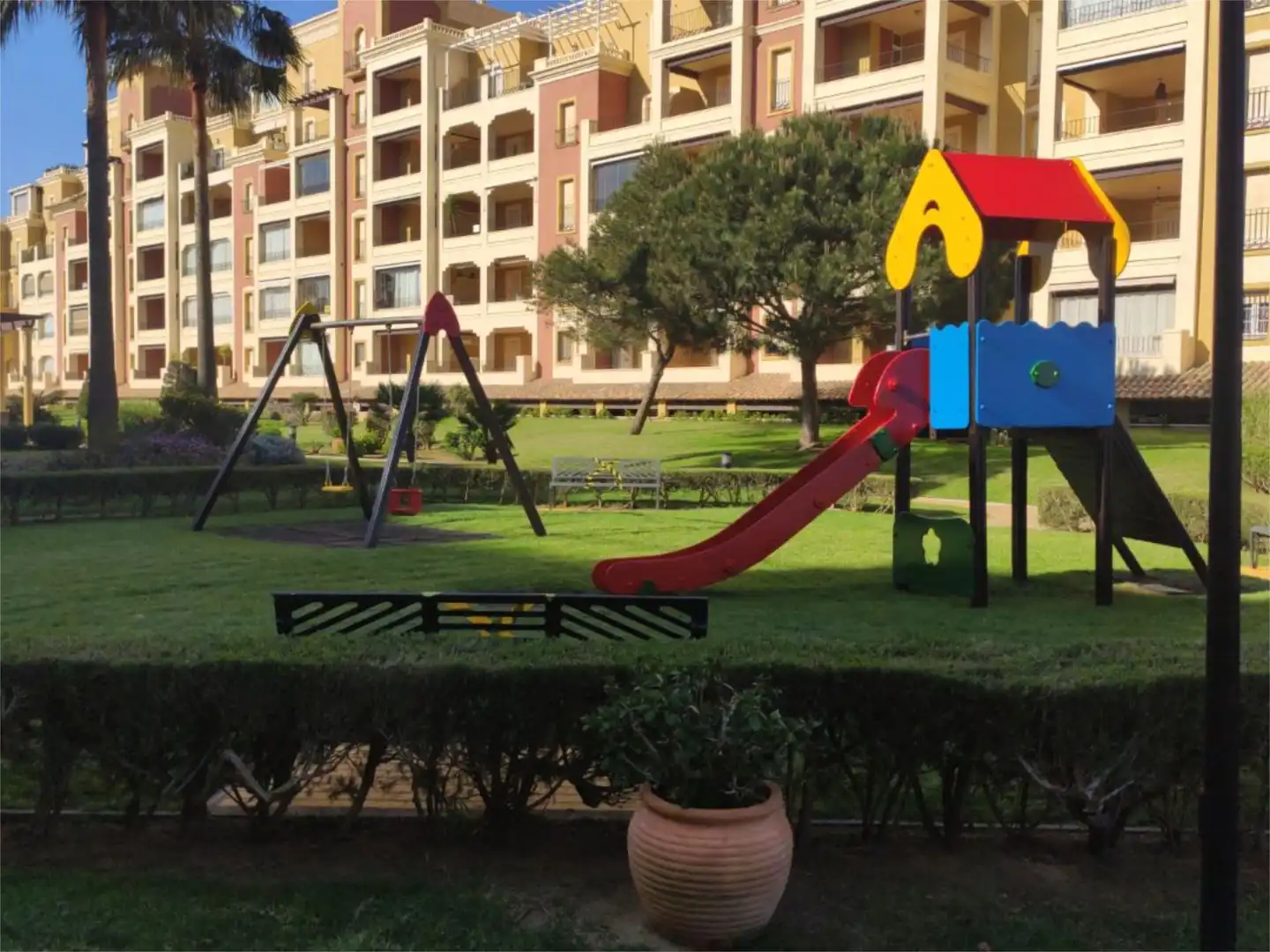 Garten von Wohnung zum Verkauf in Ayamonte mit Privatgarten, Terrasse und Schwimmbad