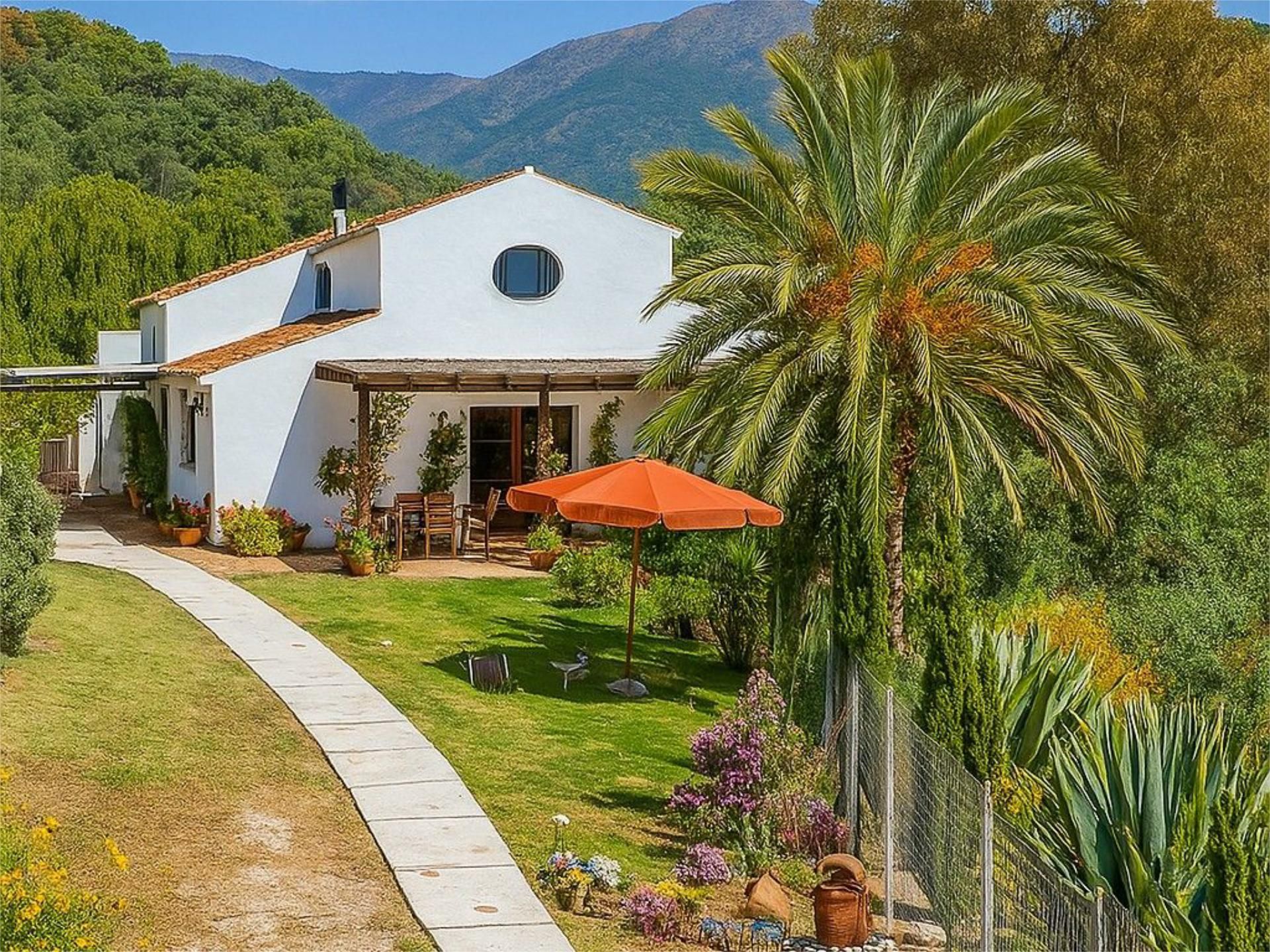 Garden of Country house for sale in Estepona  with Air Conditioner, Terrace and Swimming Pool