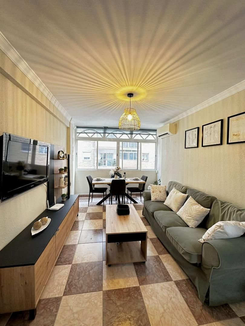 Living room of Flat to rent in Málaga Capital  with Air Conditioner