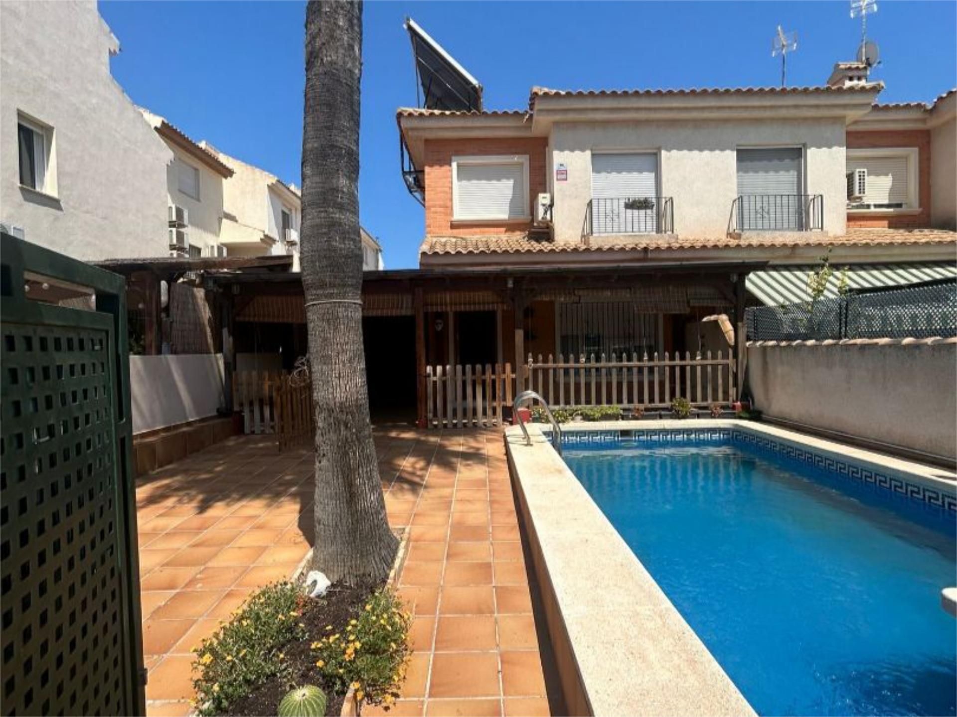 Jardí de Casa o xalet de lloguer en San Javier amb Aire condicionat, Terrassa i Piscina