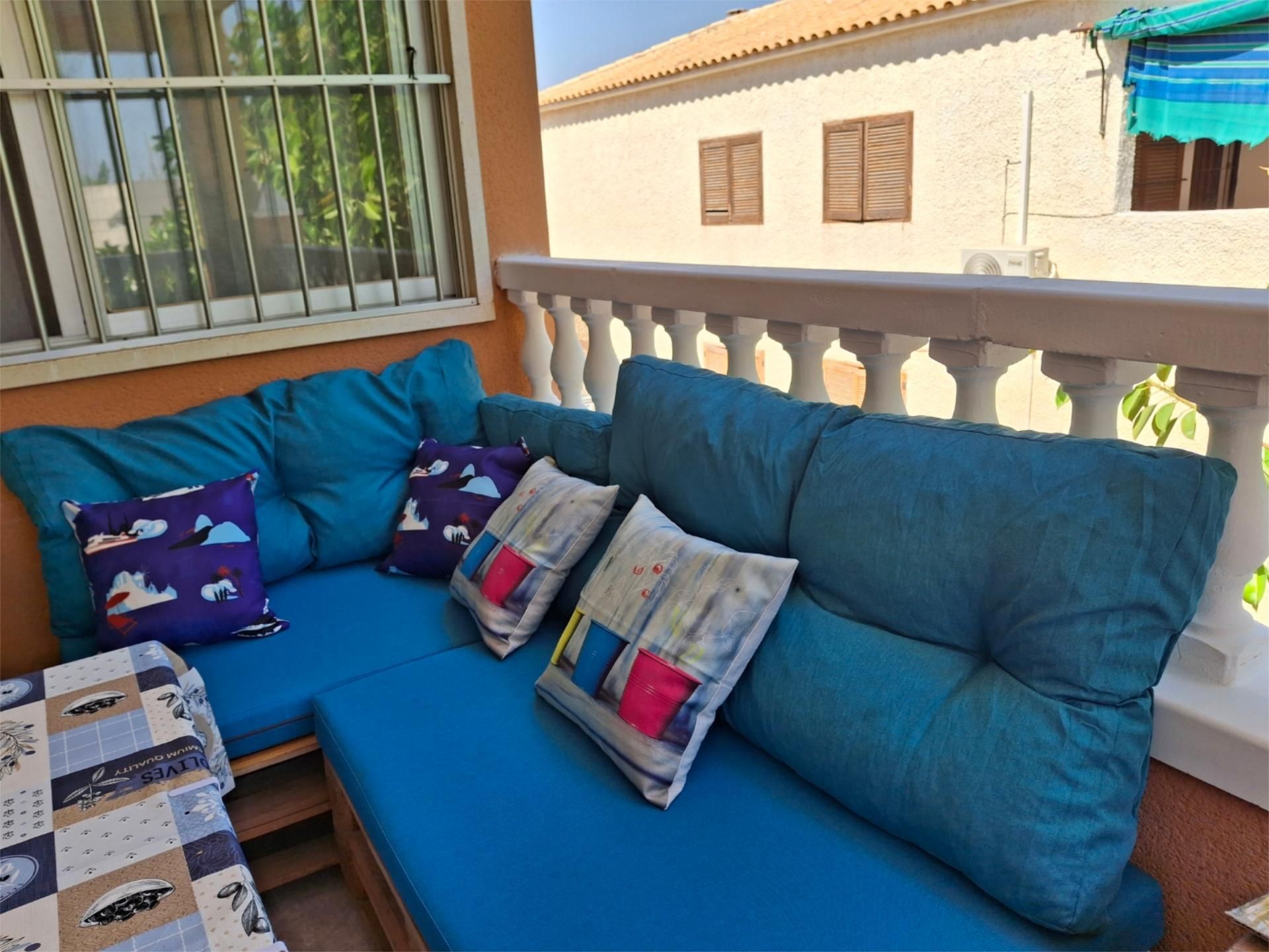 Terrace of Flat to rent in Mazarrón  with Terrace, Furnished and Oven