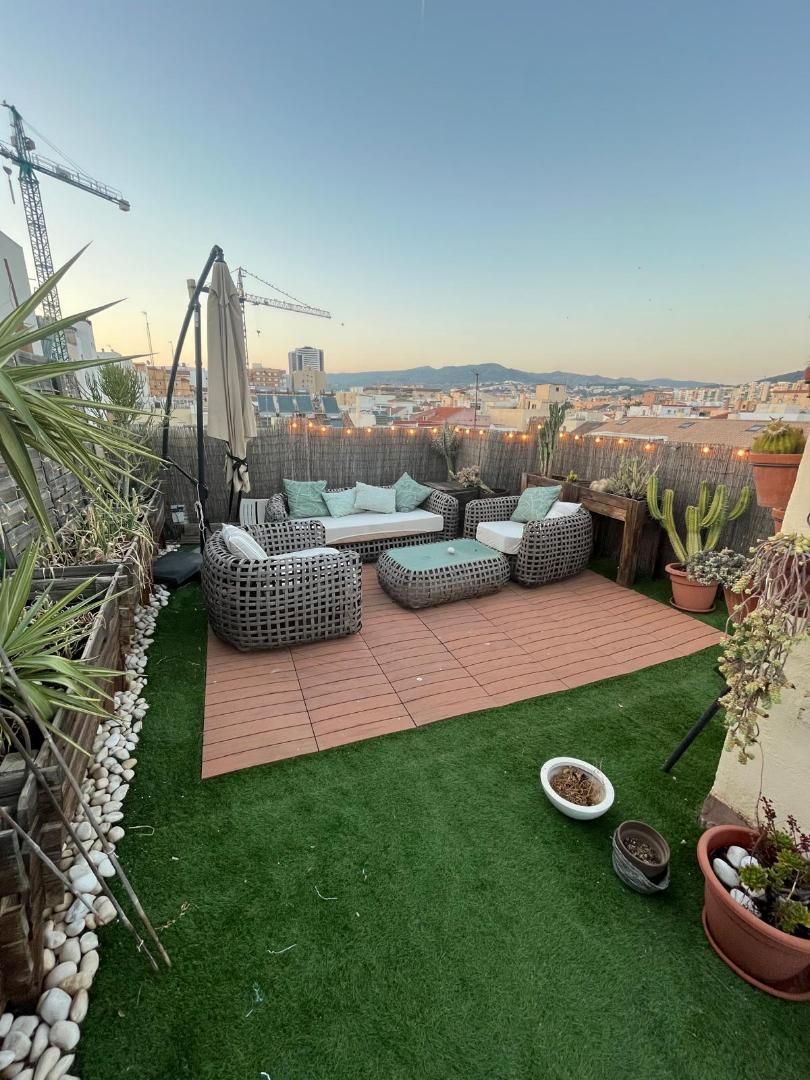Terrace of Flat to rent in Málaga Capital  with Air Conditioner, Private garden and Parquet flooring