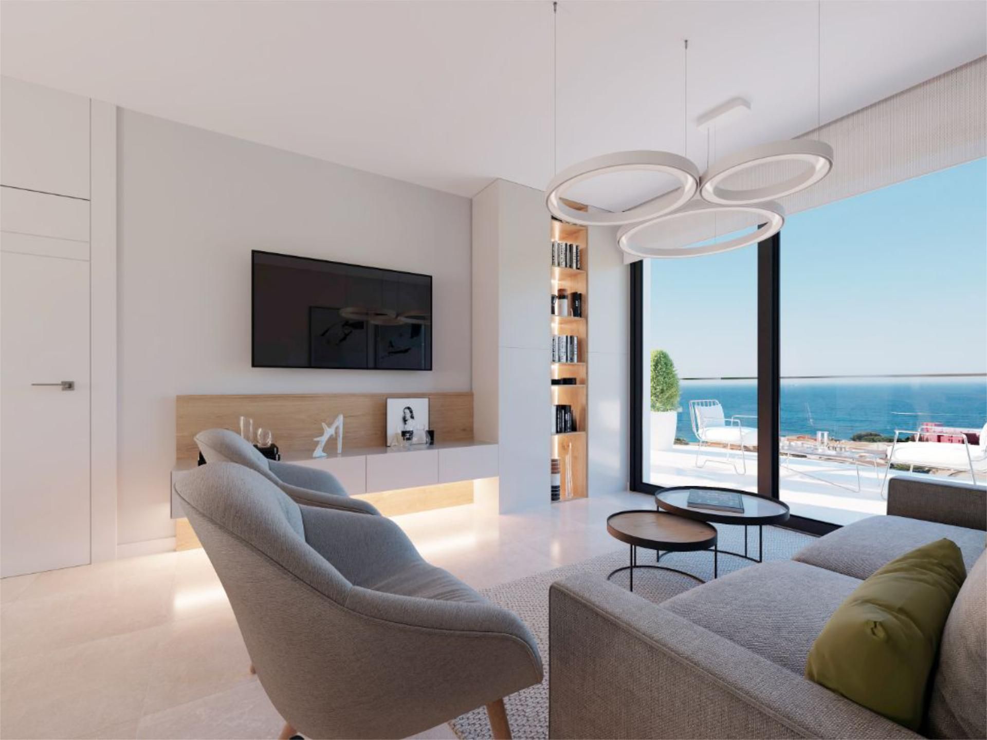 Living room of Flat for sale in Calpe / Calp  with Private garden, Terrace and Storage room