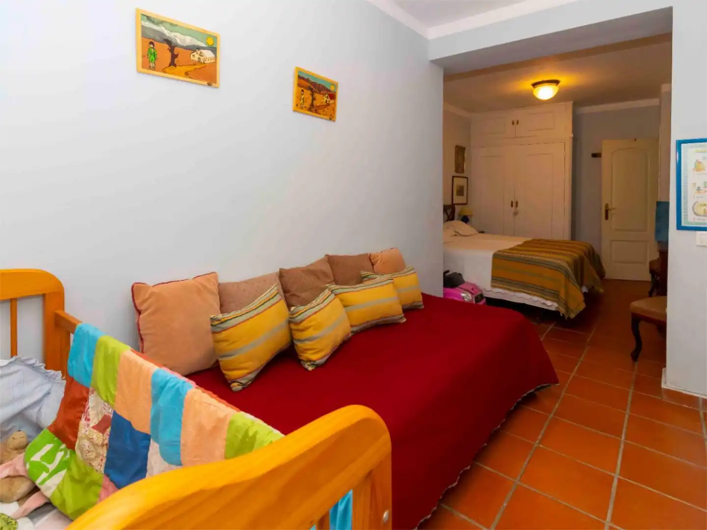 Casa o xalet en venda a Carretera de Sevilla, 9, Carretera de Sevilla - Los Montitos Dormitori de Casa o xalet en venda en Badajoz amb Aire condicionat, Calefacció i Jardí privat