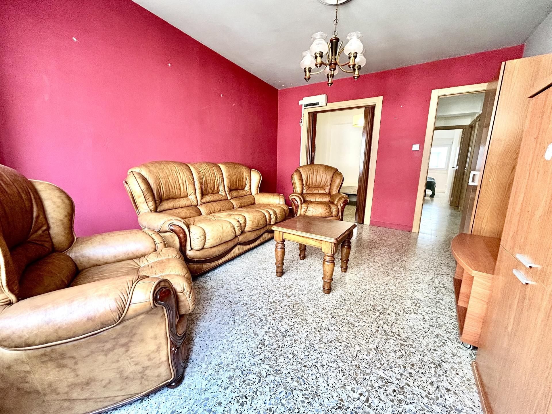 Living room of Flat to rent in A Coruña Capital   with Parquet flooring and Furnished