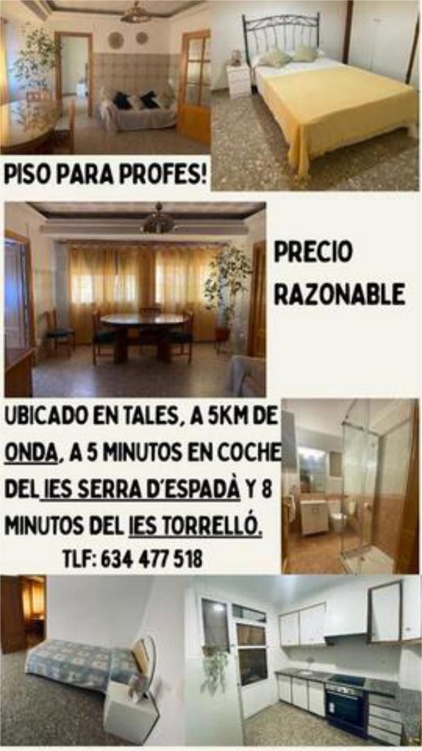 Comedor de Piso de alquiler en Tales con Amueblado y Se aceptan mascotas