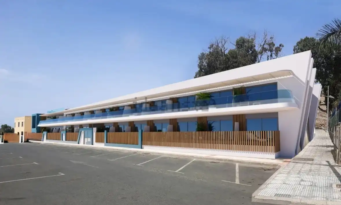 Flat for rent in Calle Alcalde Paco Gonzalez, 33, Arguineguín Exterior view of Flat for rent in Mogán with Air Conditioner, Private garden and Terrace