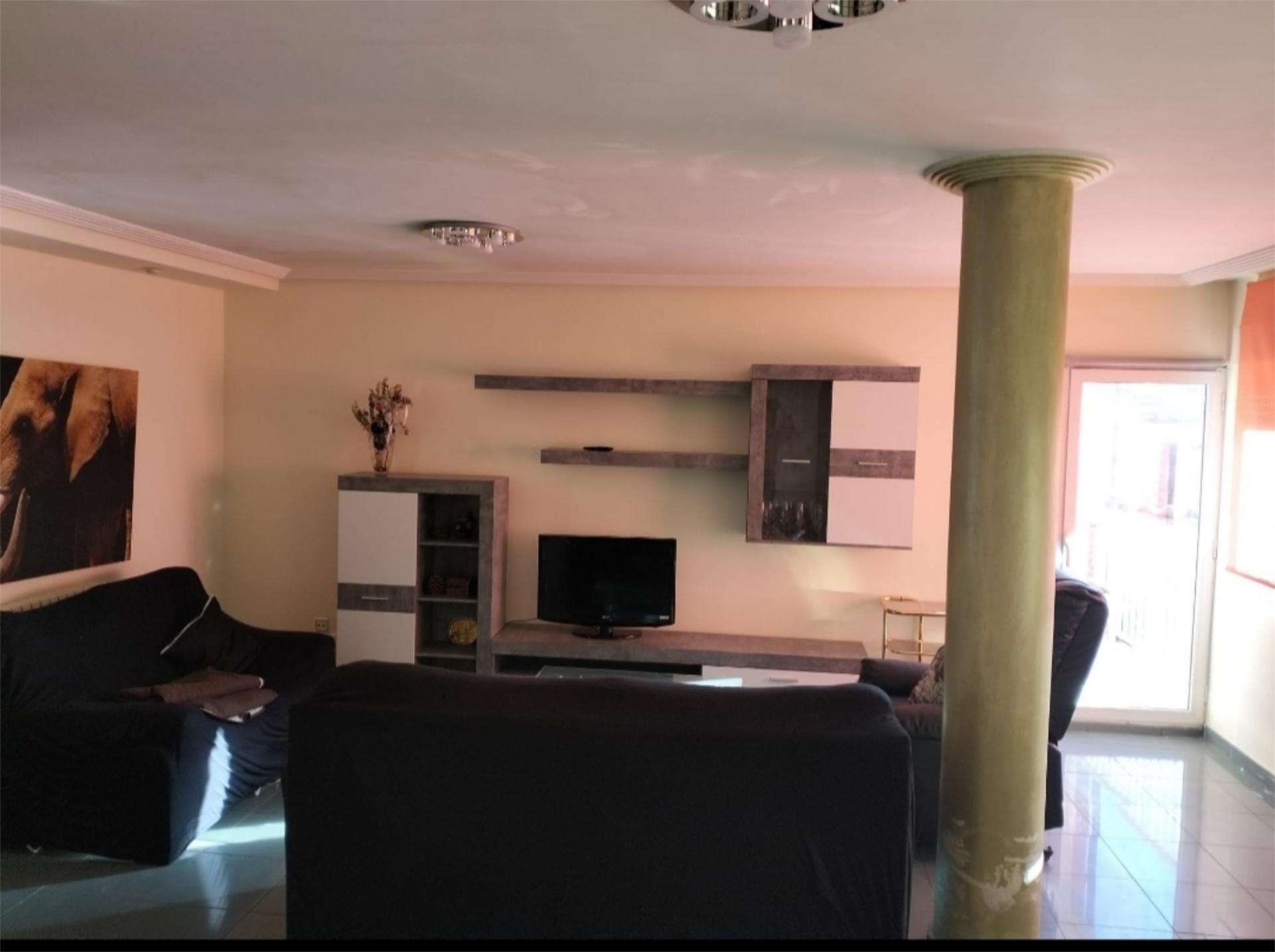 Sala d'estar de Pis de lloguer en Carrizo amb Calefacció, Terrassa i Moblat