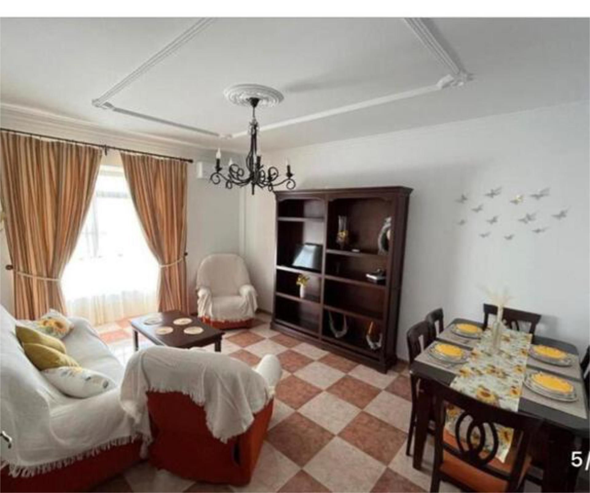 Living room of Flat to rent in Olvera  with Heating, Terrace and Furnished