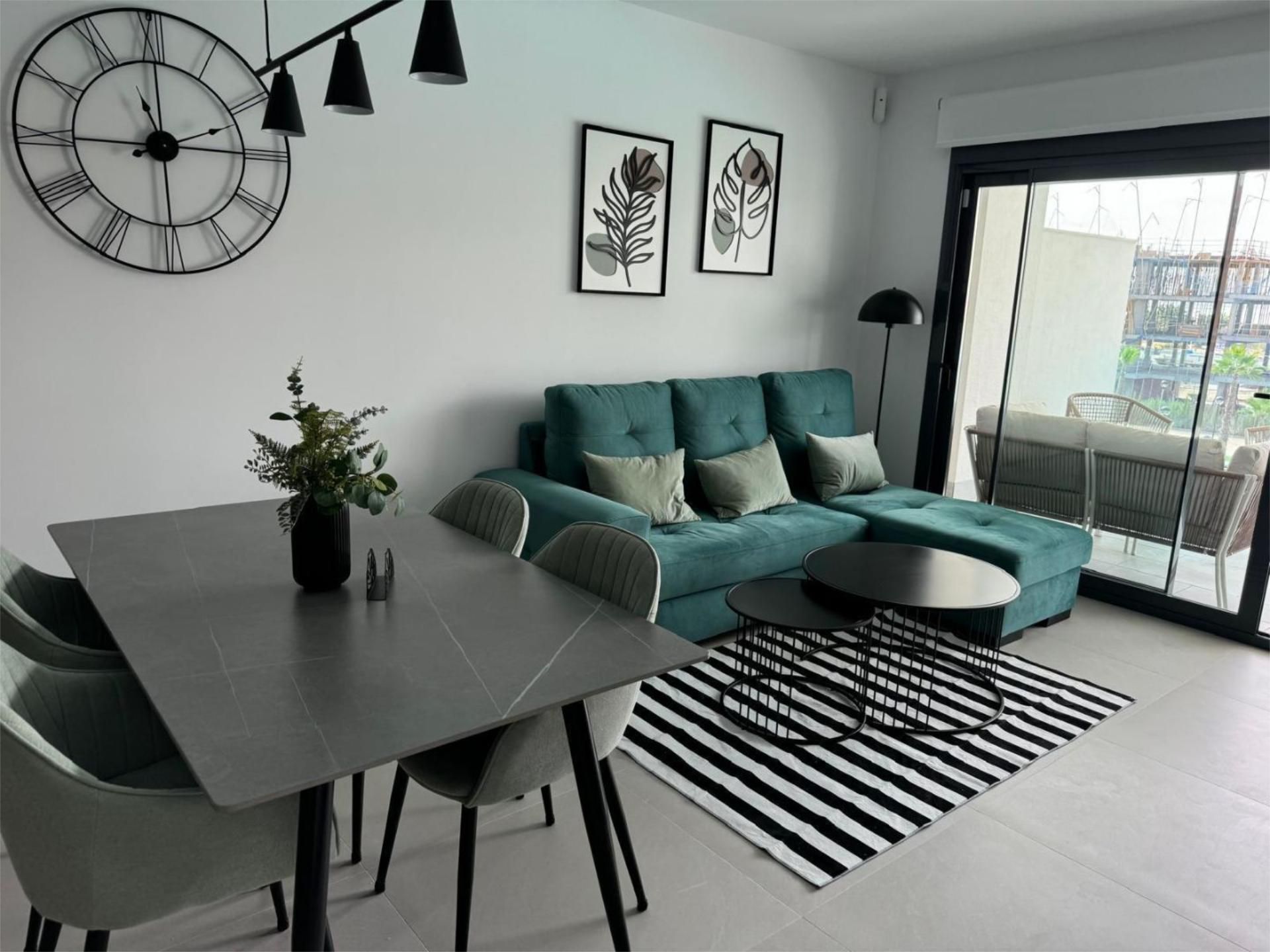 Living room of Apartment to rent in Guardamar del Segura  with Air Conditioner, Heating and Parquet flooring