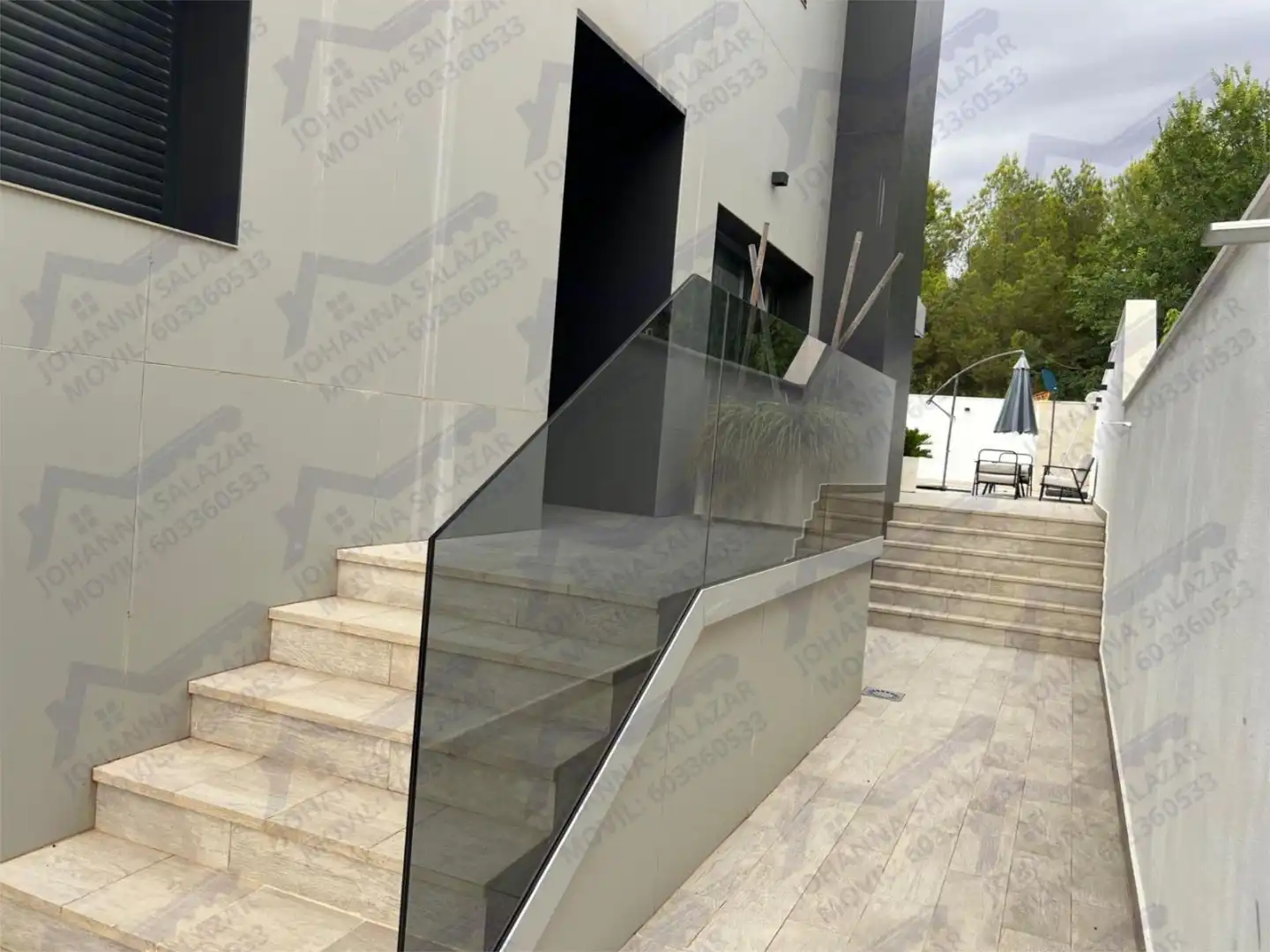 Exterior view of Houses for sale in  Albacete Capital  with Terrace, Swimming Pool and Balcony