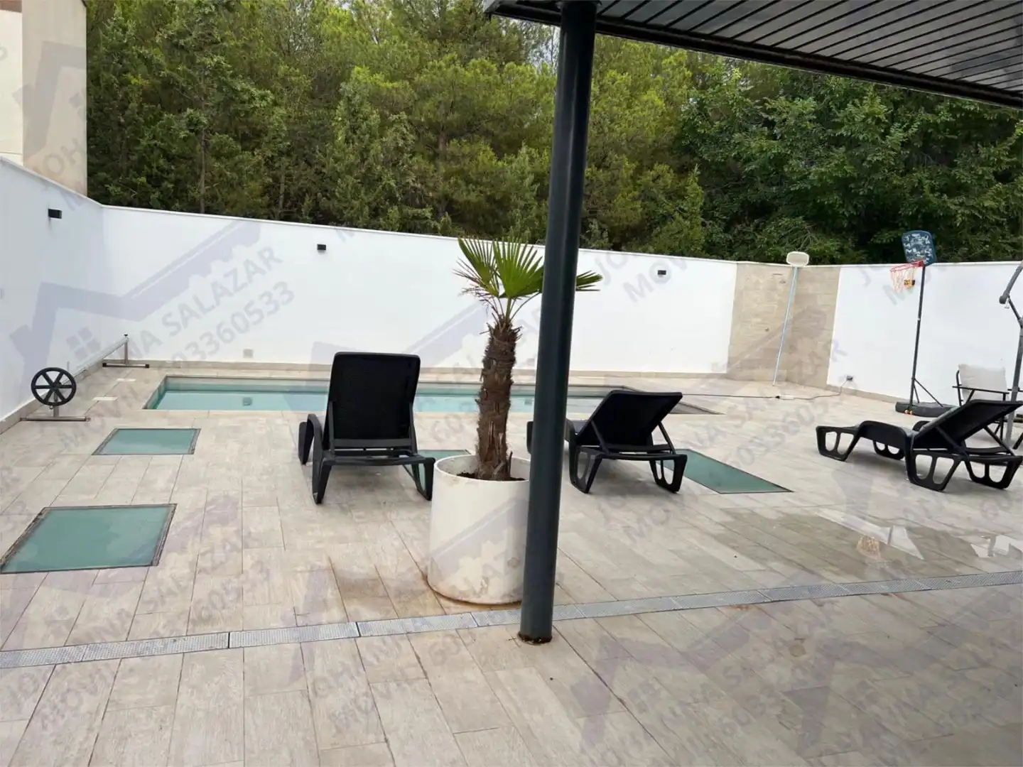 Swimming pool of Houses for sale in  Albacete Capital  with Terrace, Swimming Pool and Balcony