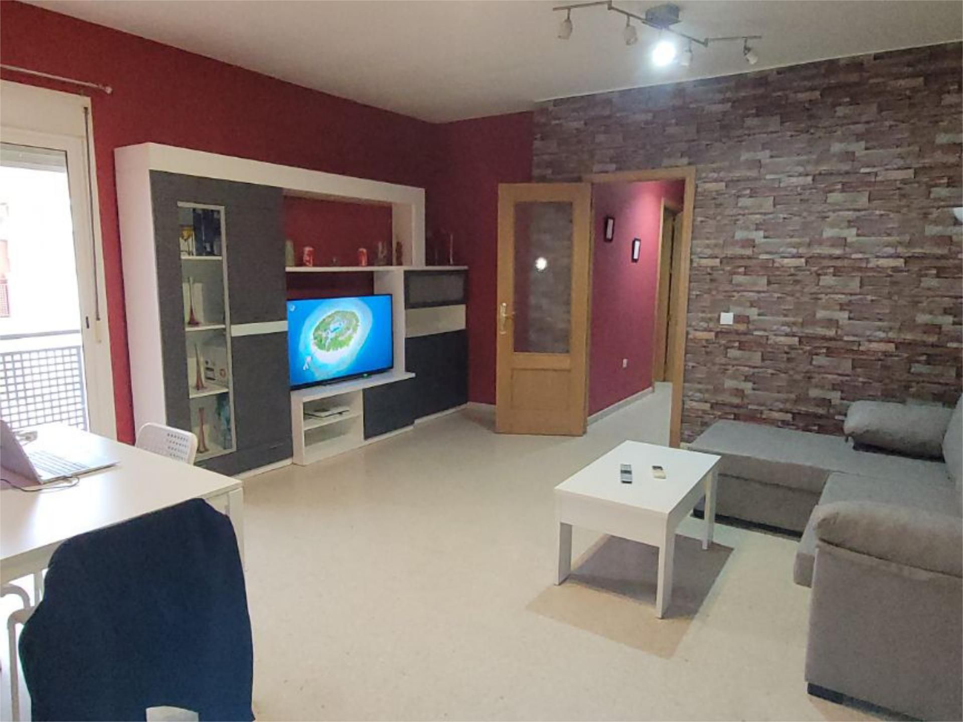 Living room of Flat for sale in Brenes  with Air Conditioner, Terrace and Balcony