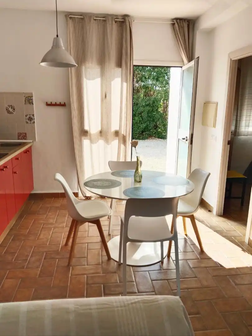 Flat for rent in Carril Seijo Lima, 20, Roche Dining room of Flat for rent in Conil de la Frontera with Air Conditioner, Private garden and Terrace