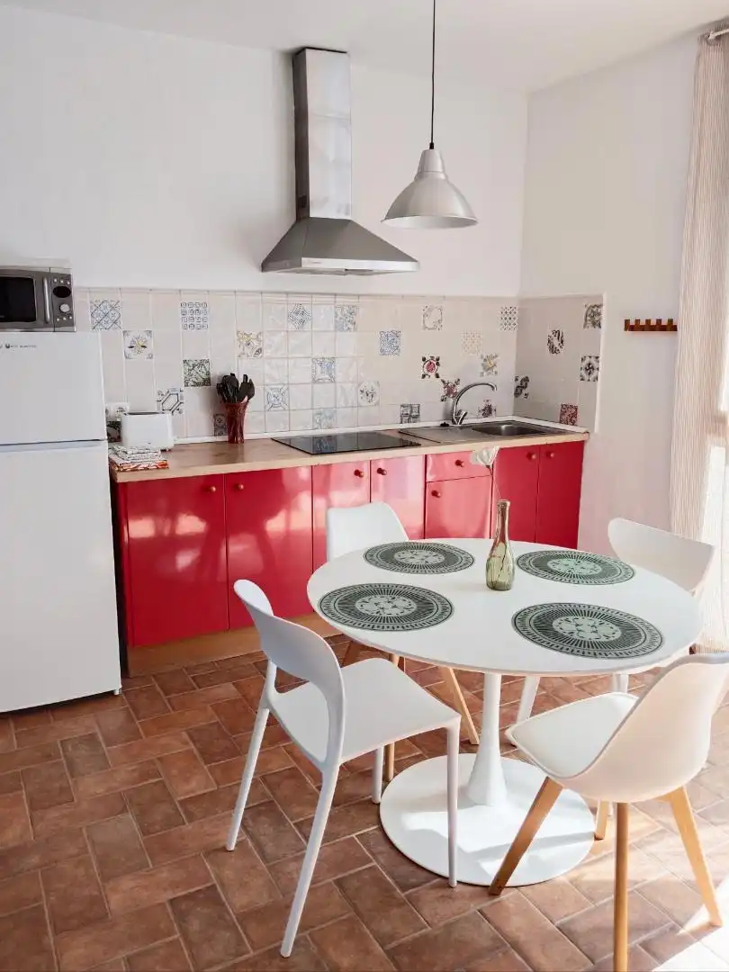 Flat for rent in Carril Seijo Lima, 20, Roche Kitchen of Flat for rent in Conil de la Frontera with Air Conditioner, Private garden and Terrace