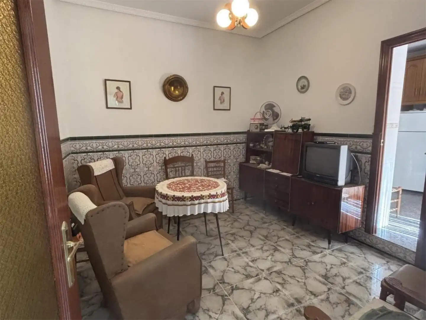 Casa adosada en venta en Calle Extremadura, 5, Valle de la Serena Sala de estar de Casa adosada en venta en Valle de la Serena con Terraza, Amueblado y Balcón