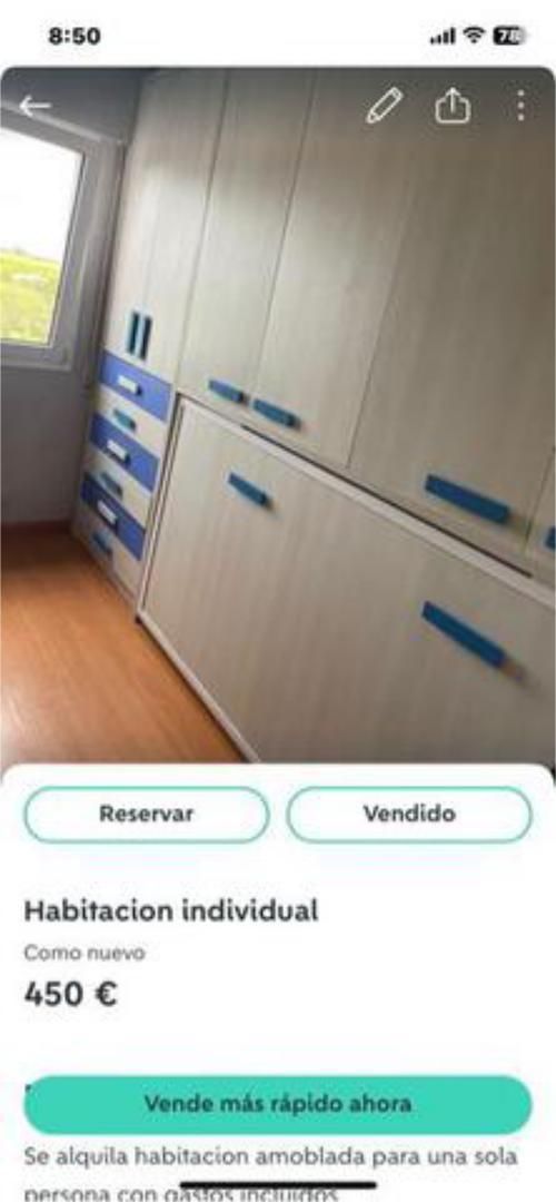 Bedroom of Study to share in San Sebastián de los Reyes