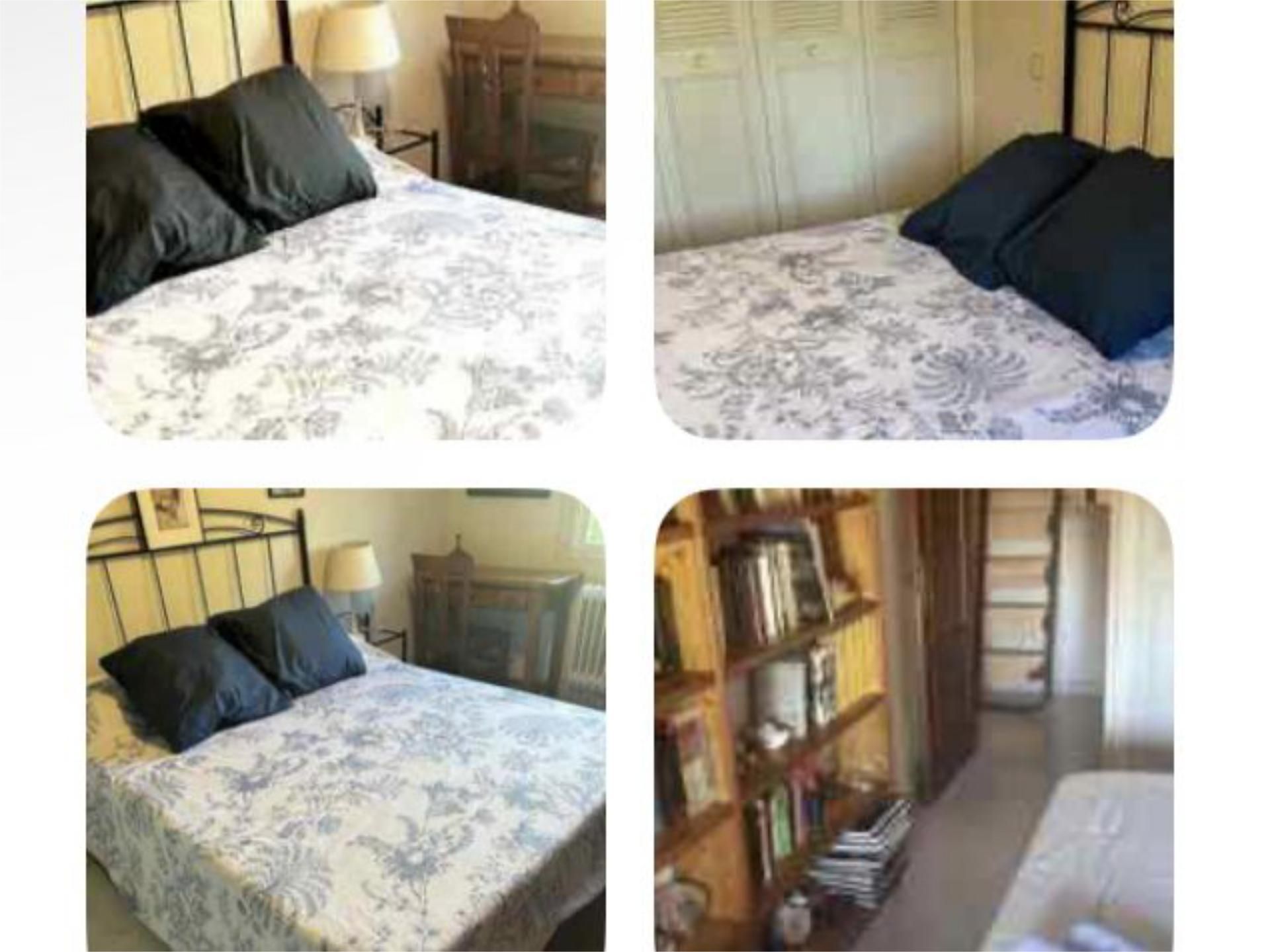 Bedroom of Duplex to share in  Toledo Capital  with Air Conditioner, Heating and Private garden