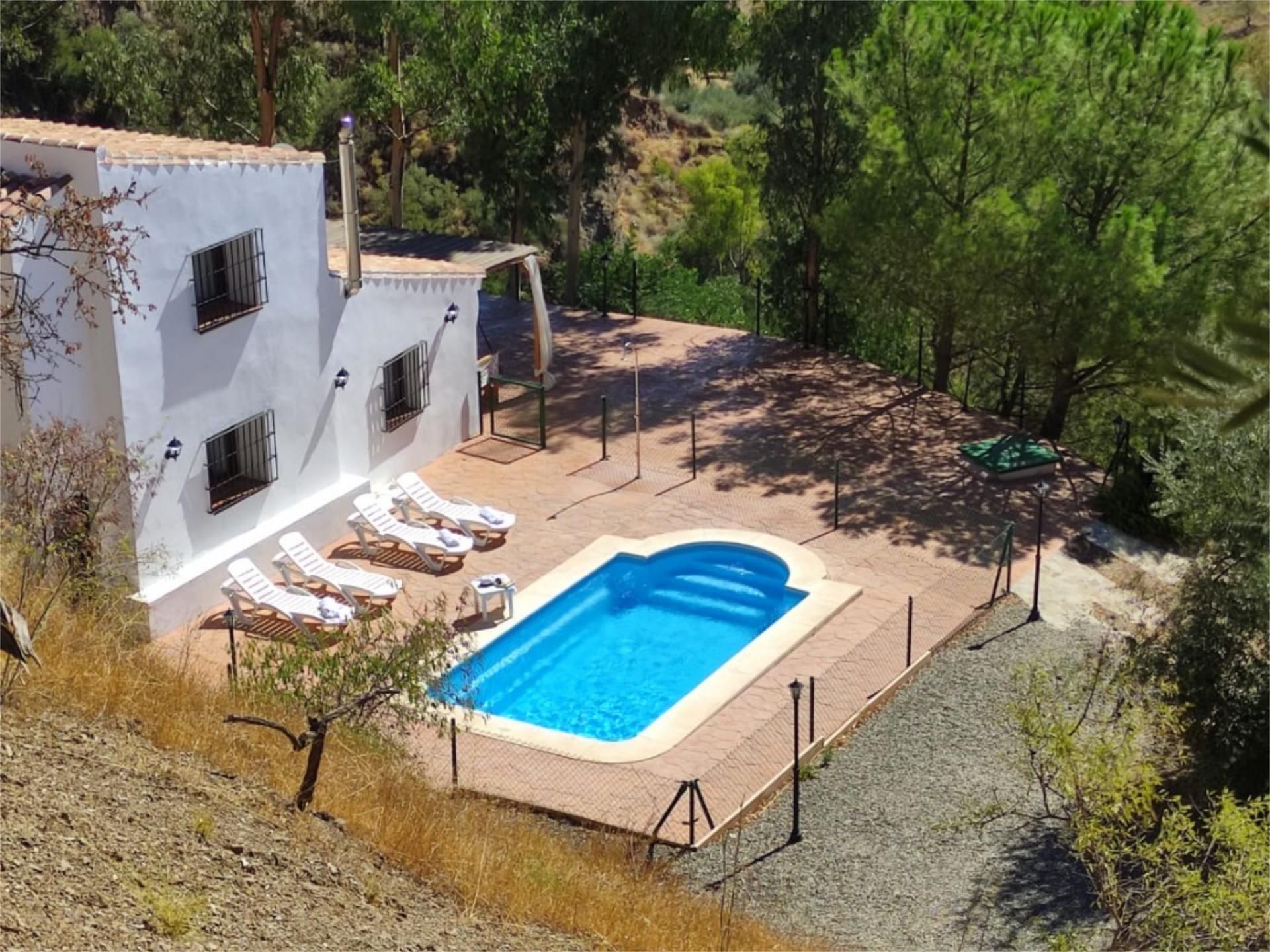 Swimming pool of Country house to rent in Colmenar  with Heating, Terrace and Storage room