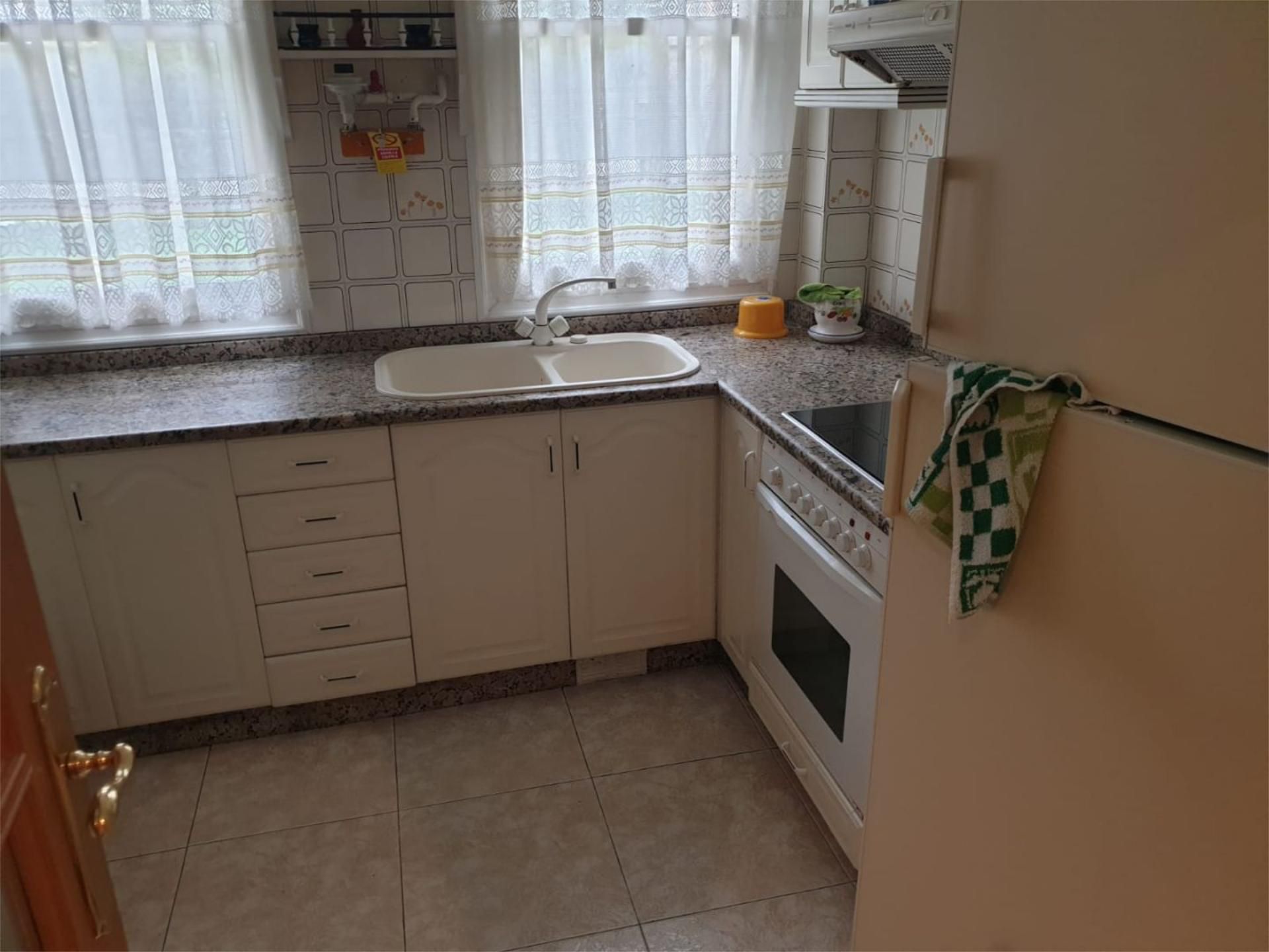 Kitchen of Flat to rent in Ourense Capital   with Heating and Furnished