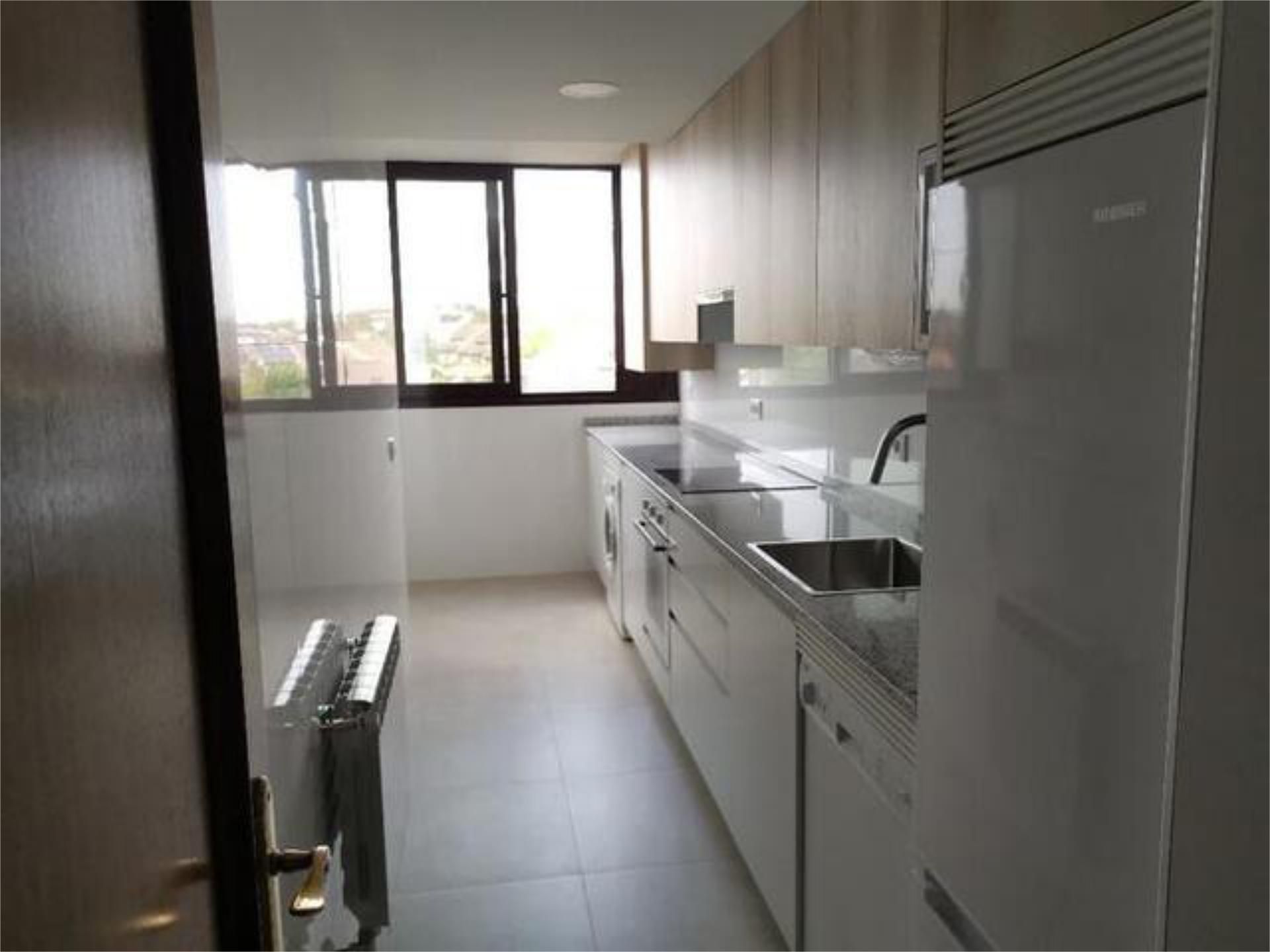 Kitchen of Apartment to rent in  Madrid Capital  with Heating, Private garden and Terrace
