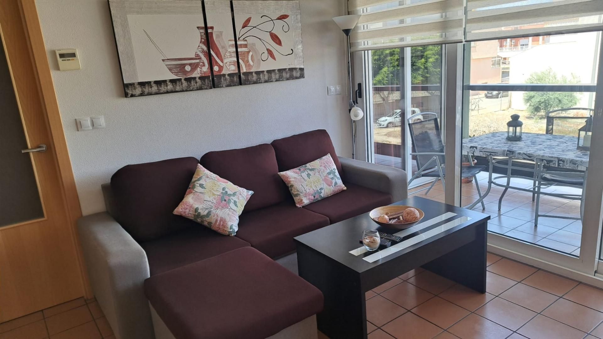 Living room of Flat to rent in Rojales  with Air Conditioner, Terrace and Furnished