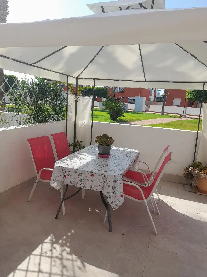 Garden of Duplexes for sale in Vera  with Air Conditioner, Terrace and Swimming Pool