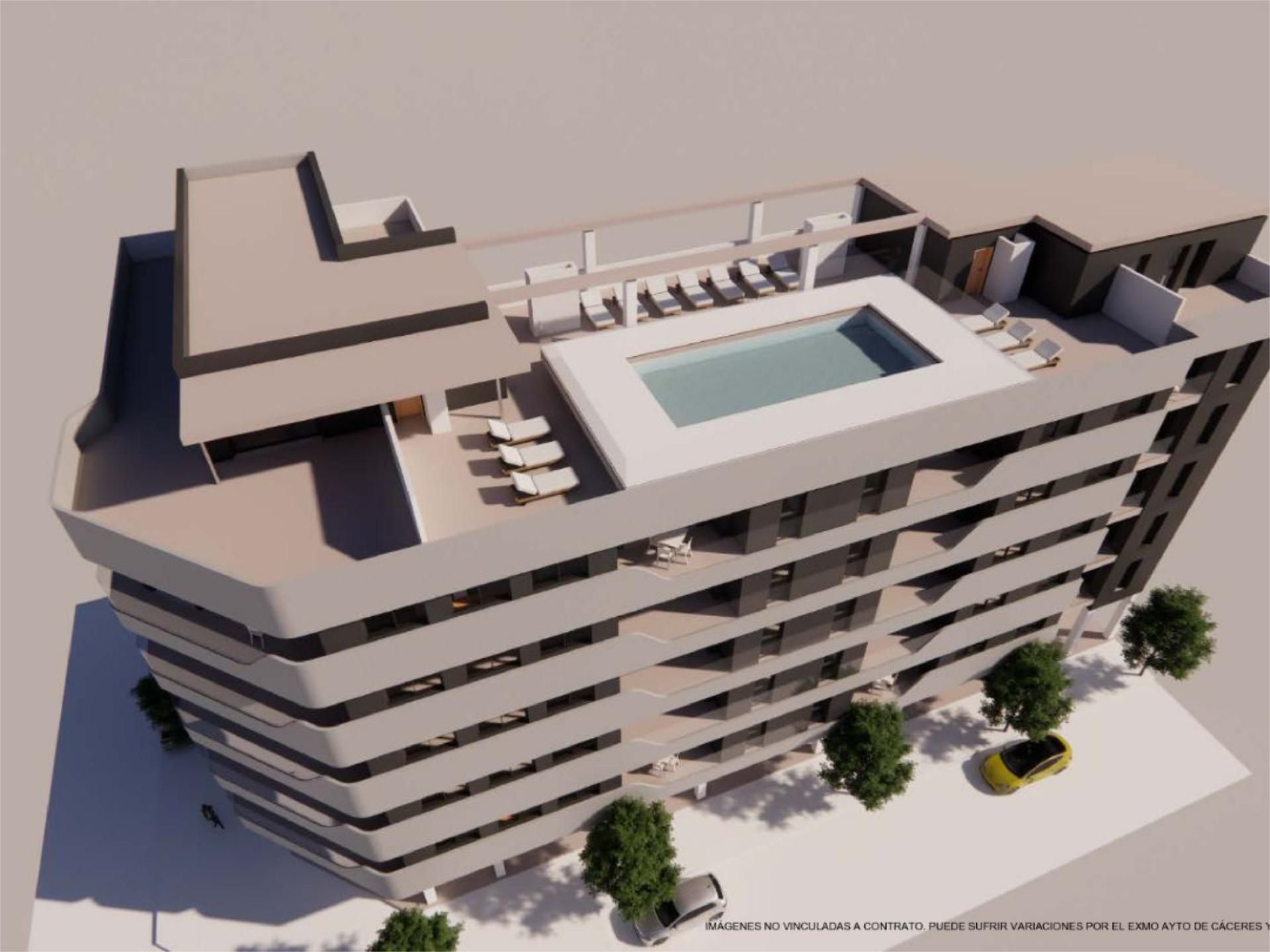 Swimming pool of Flat for sale in Cáceres Capital