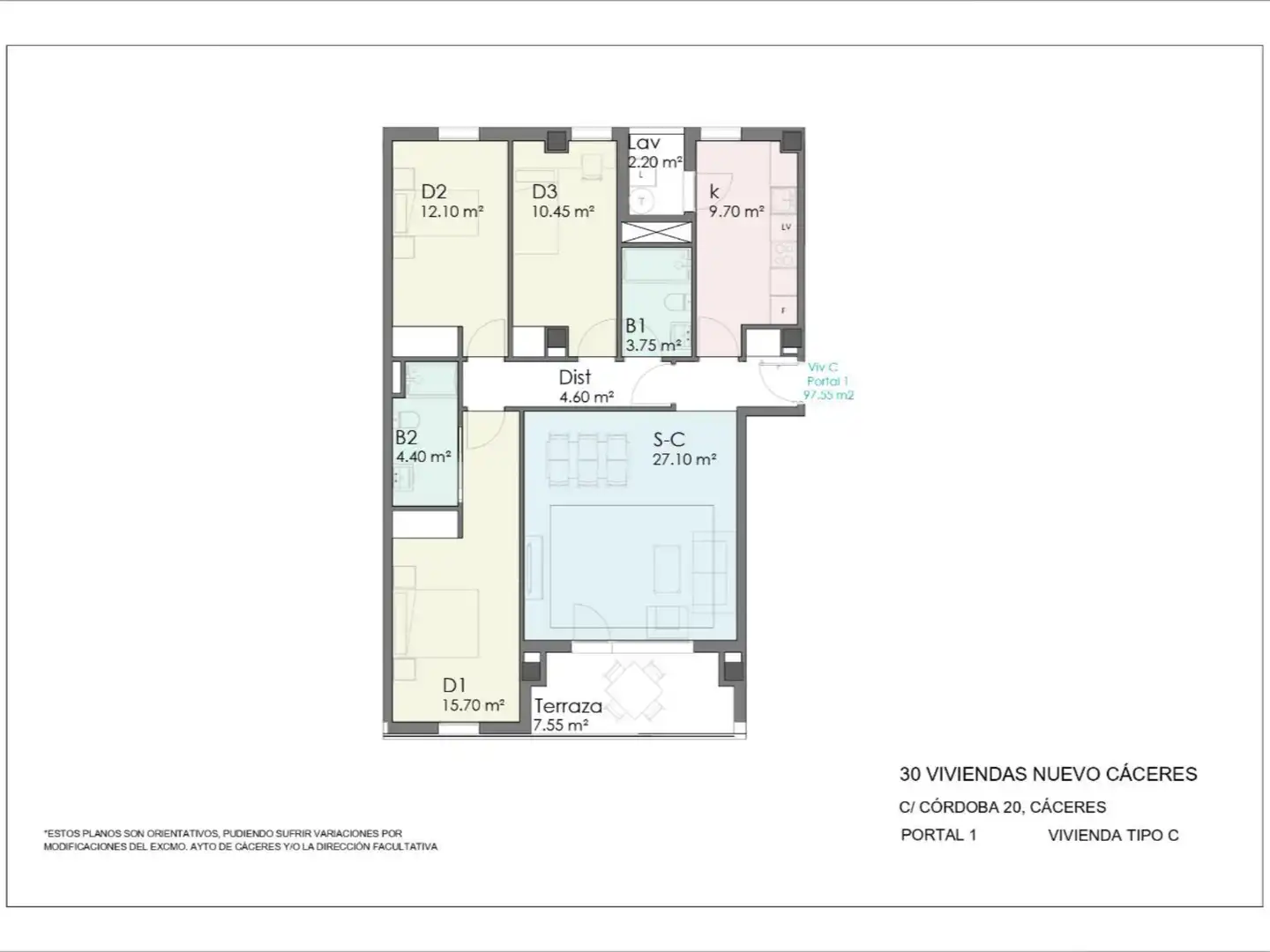Flat for sale in Calle Córdoba, 20, Nuevo Cáceres Flat for sale in Cáceres with Storage room and Community parking