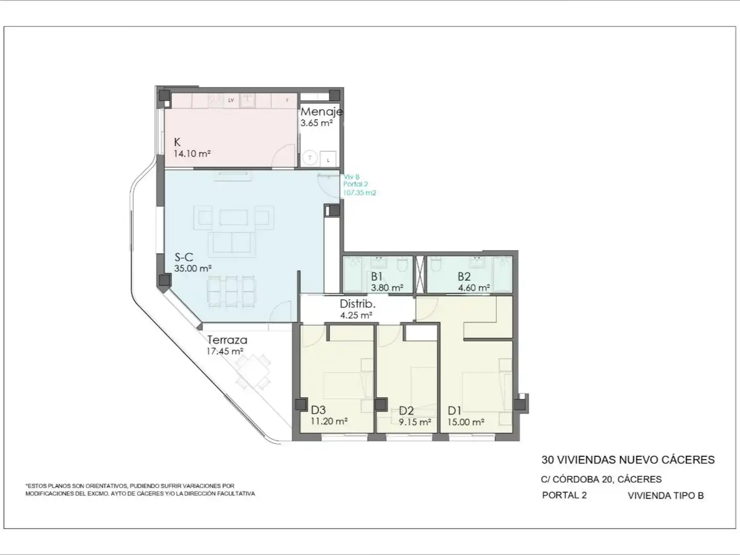 Flat for sale in Calle Córdoba, 20, Nuevo Cáceres Flat for sale in Cáceres with Storage room and Community parking