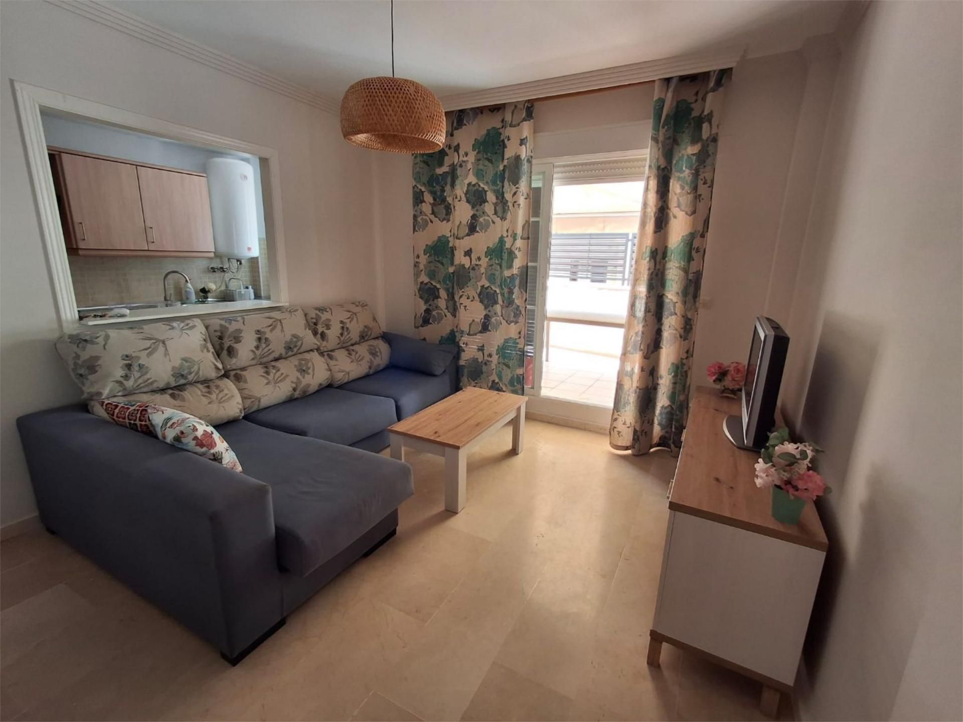 Living room of Flat to rent in Marbella  with Air Conditioner, Terrace and Swimming Pool